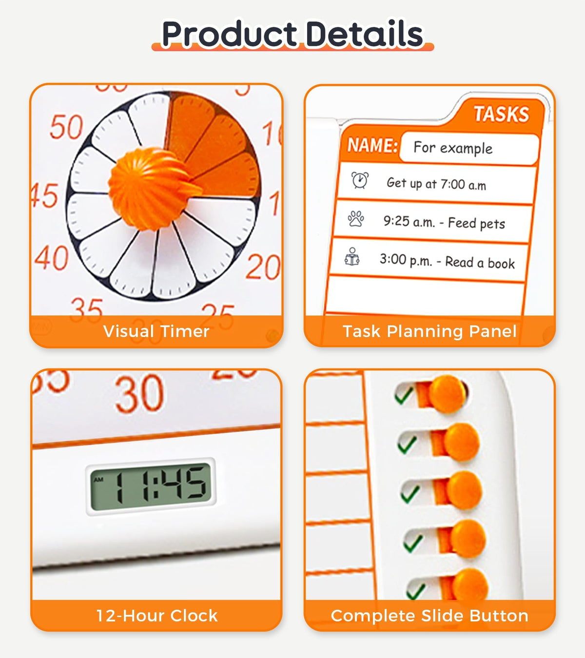 YOOLANSA task timer switch makes task completion visible.