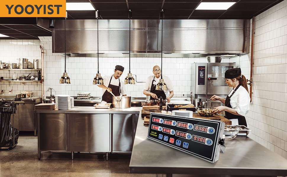 Yooyist precision kitchen timer digital display boosts chef accuracy.