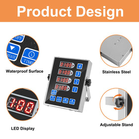 YOOYIST timer with wall-mount option for clear visibility across lines.