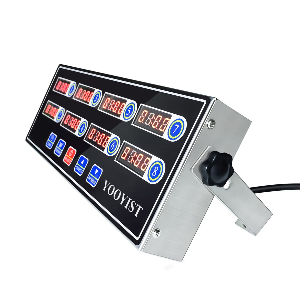 Yooyist wall-mount timer improves visibility across lines and tasks.