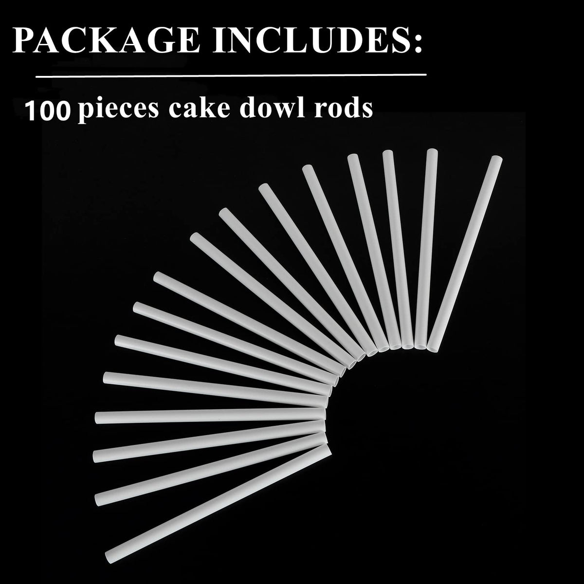 Yopay cake stack dowels white help align tiers and simplify assembly