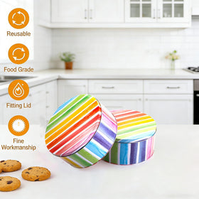 Yopay patisserie snack tins store nuts, chocolates, or candies neatly.