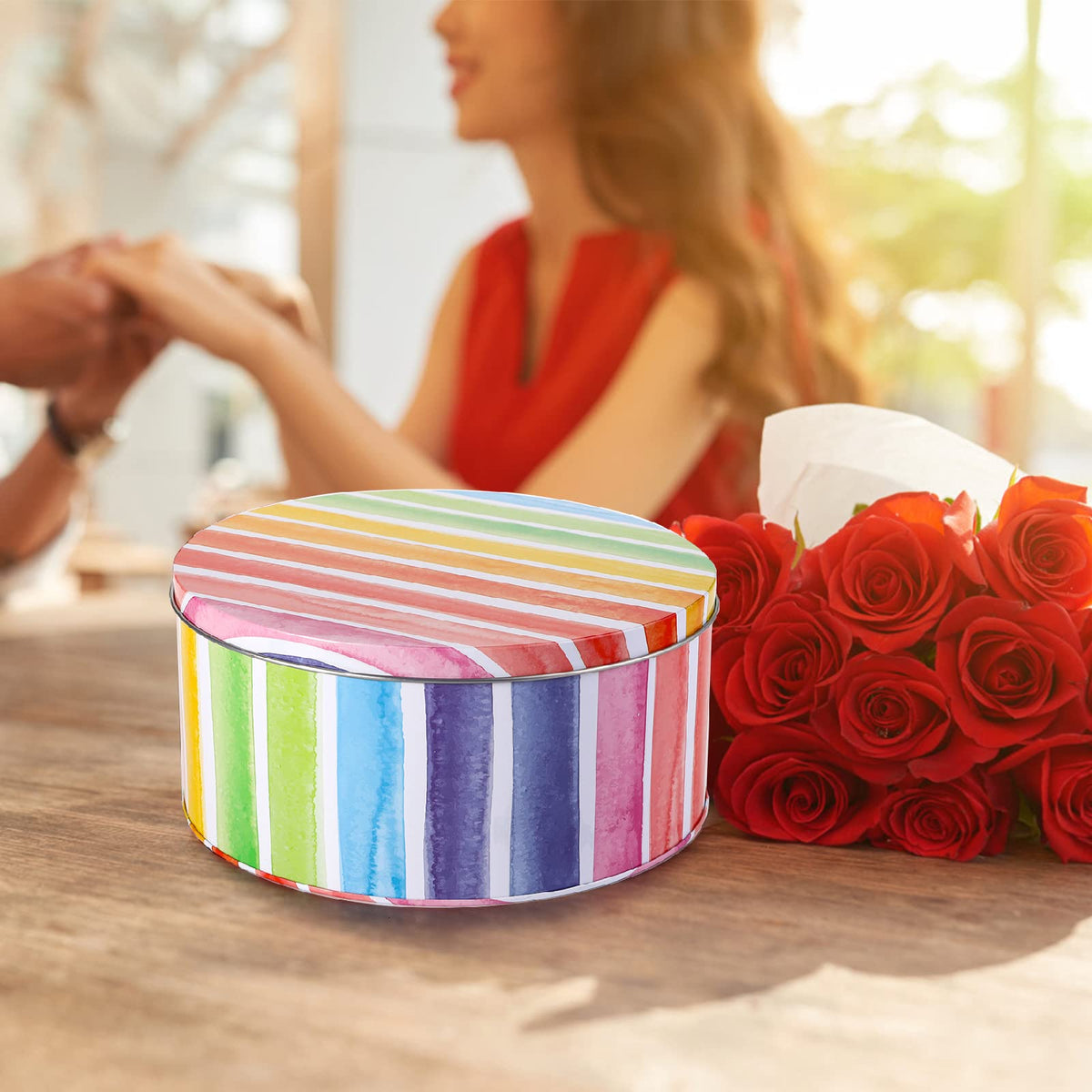 Yopay round baking tins help organize craft supplies with style.