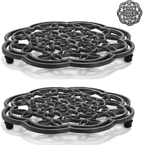 Yopay round trivet 7-7 inch diameter protects tabletops from hot dishes