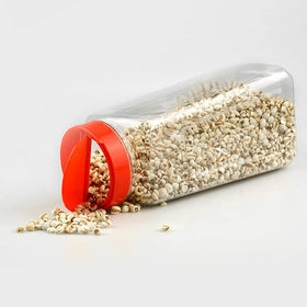 Yopay stackable jars help maximize fridge, freezer, and pantry space.