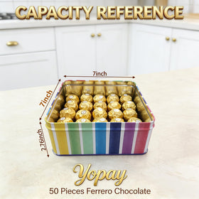 Yopay tin-coated steel design emphasizes durability for kitchen storage.