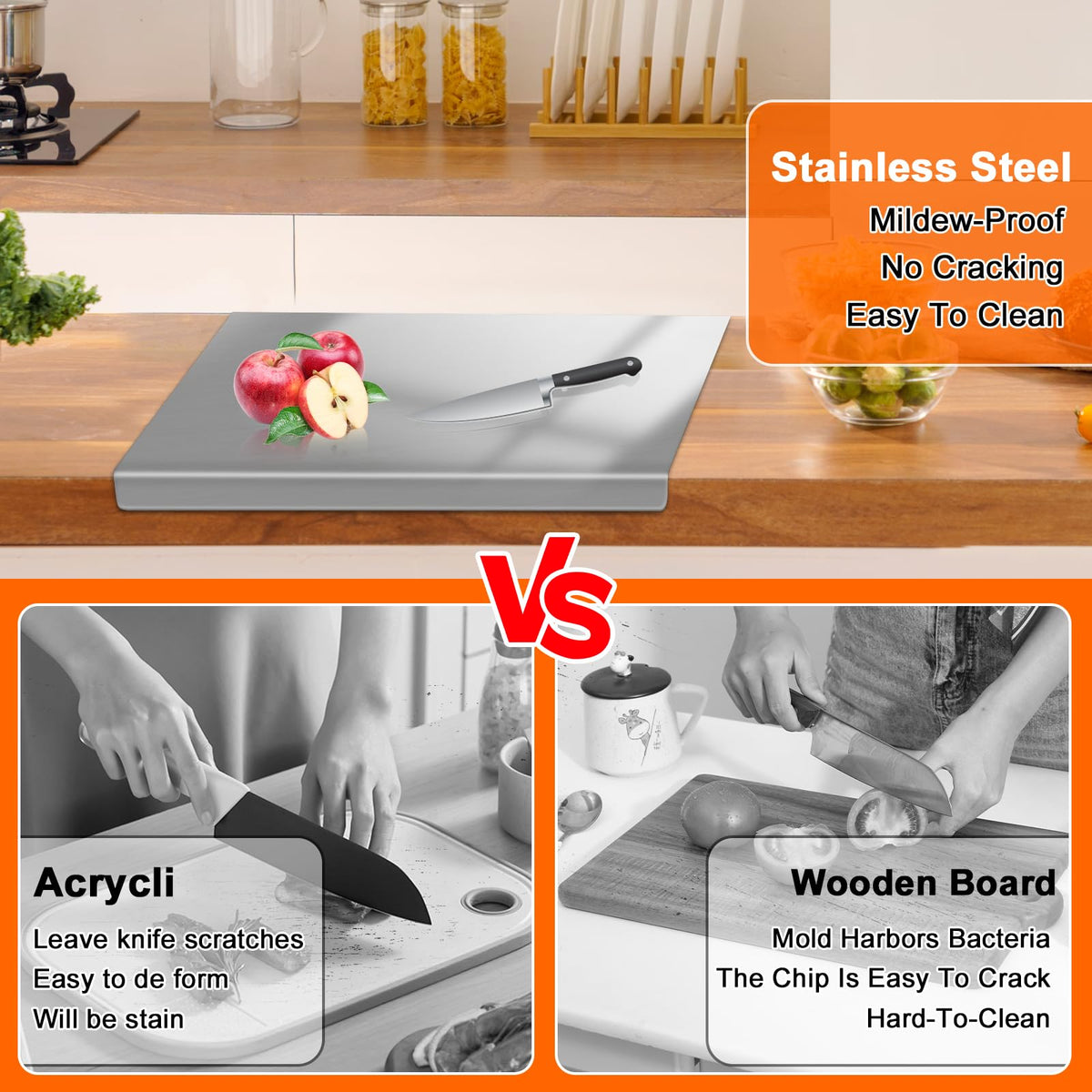Yoposeo stainless steel board used as a stovetop cover for versatile kitchen use