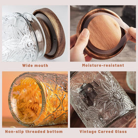 yoqelt sealed glass jar silicone ring emphasizes moisture resistance and long lasting freshness for pantry staples