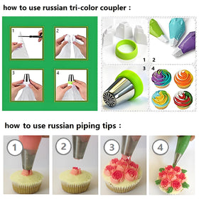 YOQXHY pattern chart shows flower shapes before piping