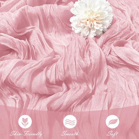 Yorcari baby shower table runner adds romantic charm.