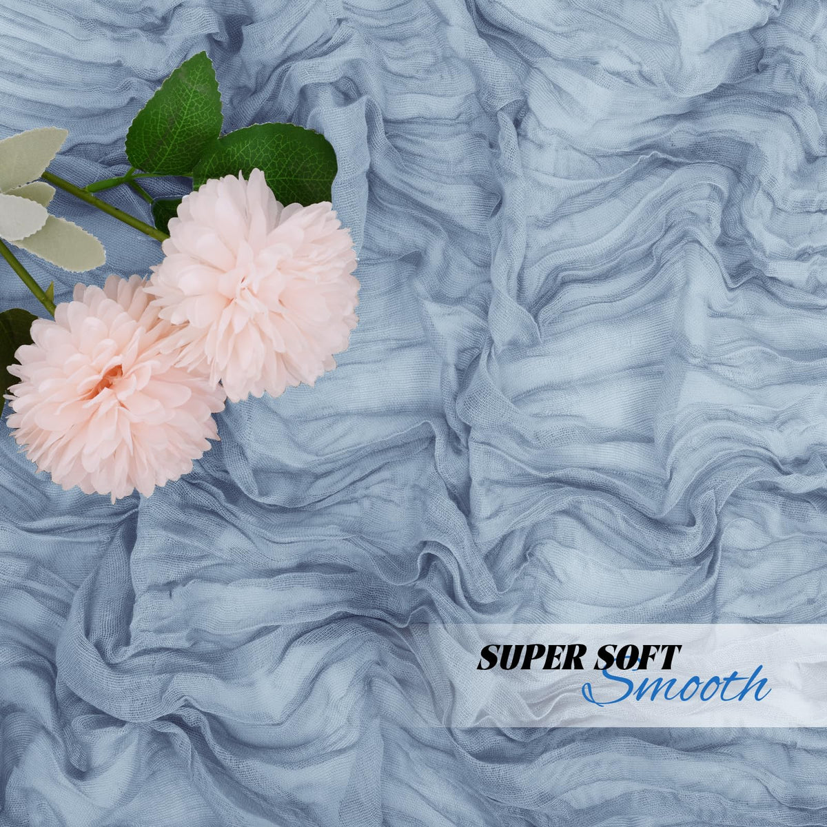 Yorcari durable washable blue table runner preserves color through events.