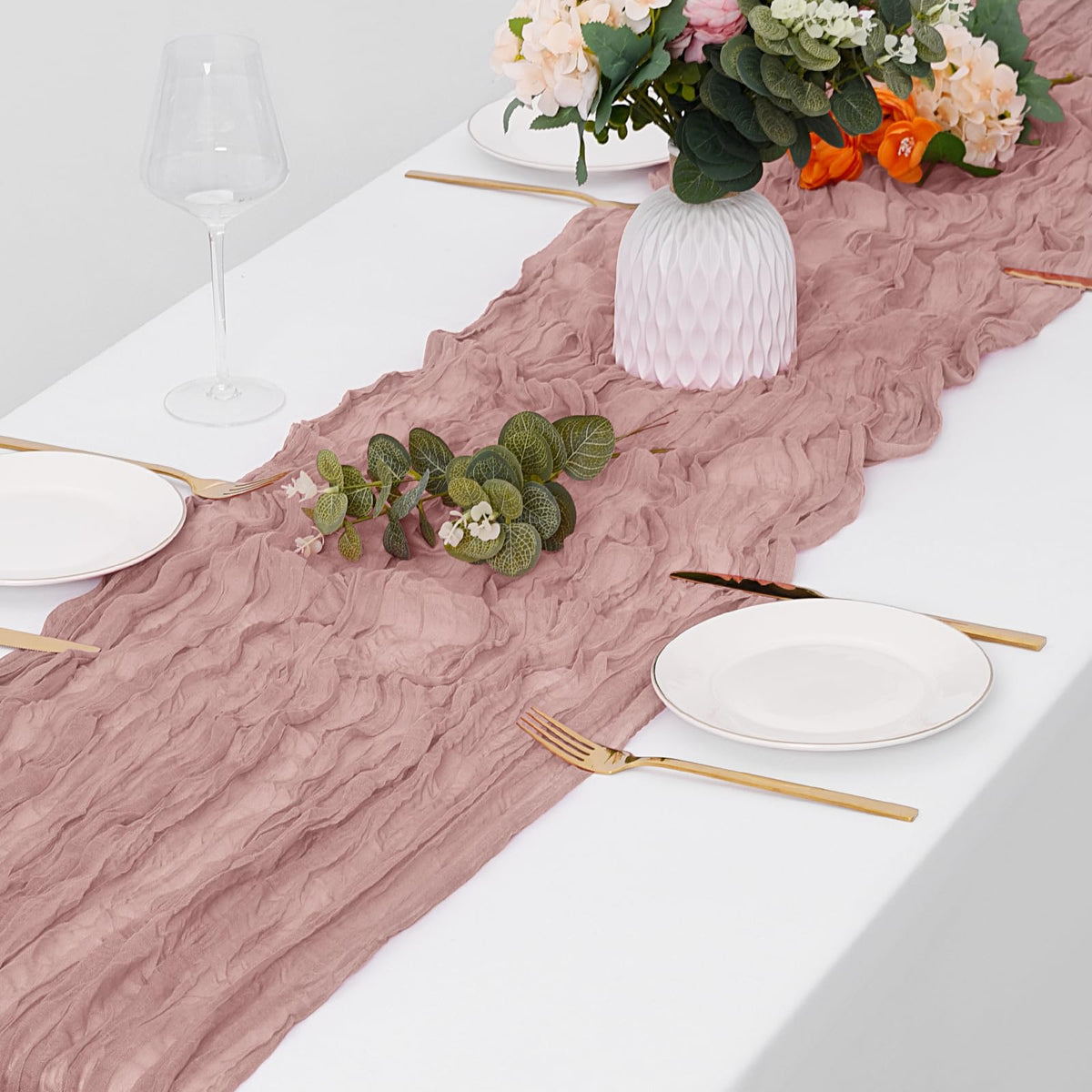 Long 17 by 108 inch length fits most dining tables.