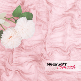 Yorcari light pink gauze adds soft translucence to decor