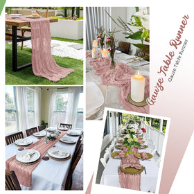 Yorcari romantic table decor with candles and florals.