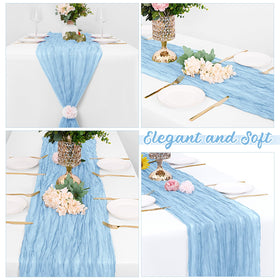 Yorcari natural pleated design suits arches, backdrops, and centerpieces.