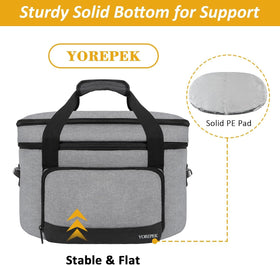 YOREPEK carrier strap-connections ensure crockpot stays secure during movement.
