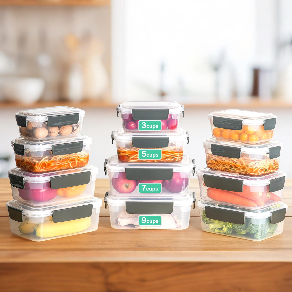 YORY containers safe for dishwasher, freezer, microwave, and fridge