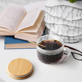 YORY dishwasher-safe glass mugs simplify cleanup while maintaining crystal clarity.