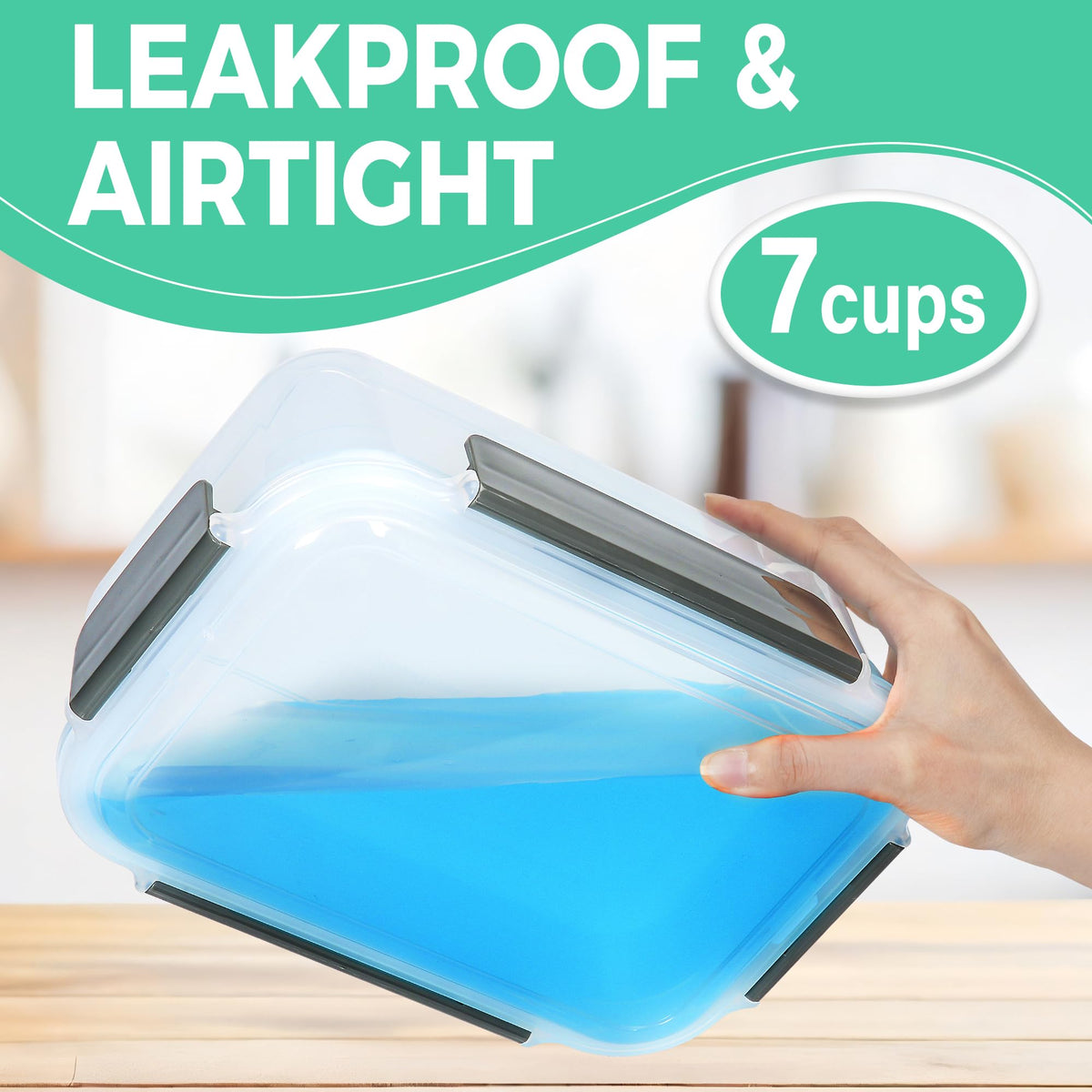 YORY 7-cup set ideal for meal prep, leftovers, and snacks.