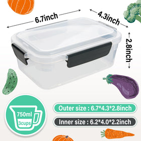 YORY rectangular containers optimize fridge organization for meal prep