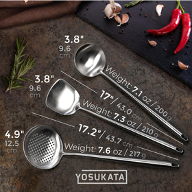 Yosukata dishwasher-safe utensils for easy cleanup after cooking.