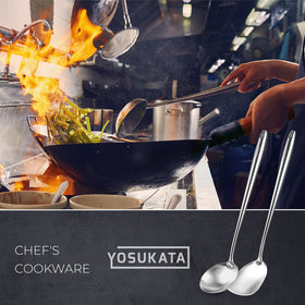 YOSUKATA spatula great for flipping meats and vegetables in stir-fries