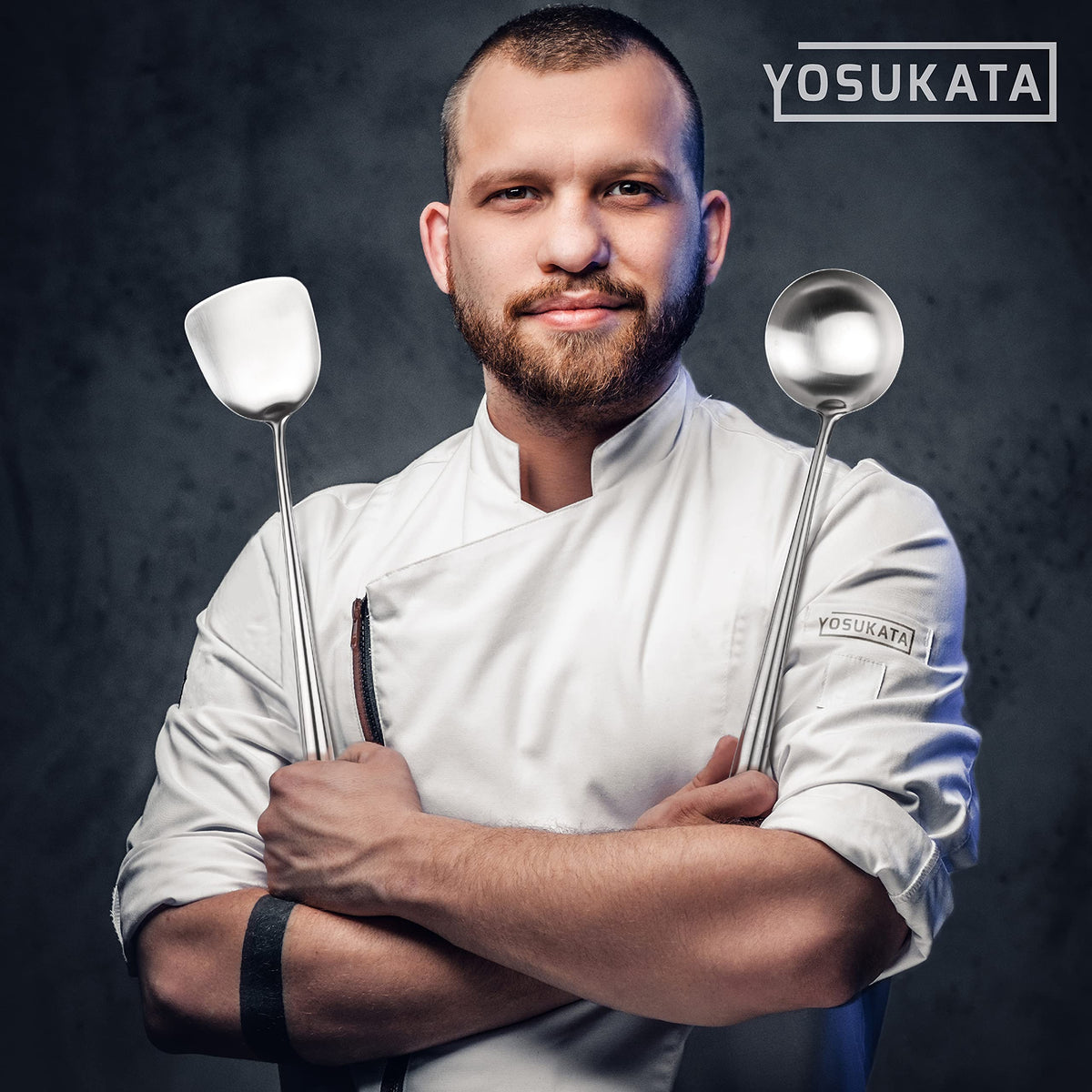 YOSUKATA ladle allows precise pouring of oil or stock