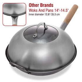 YOSUKATA 13.6-inch lid doubles as cheese melting dome on grills.