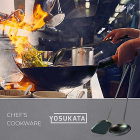 YOSUKATA wok utensils arranged for organized storage and care
