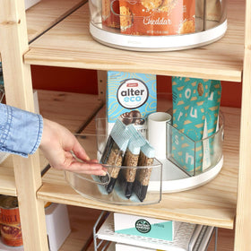 YouCopia Crazy Susan is a stylish organizer for small items.