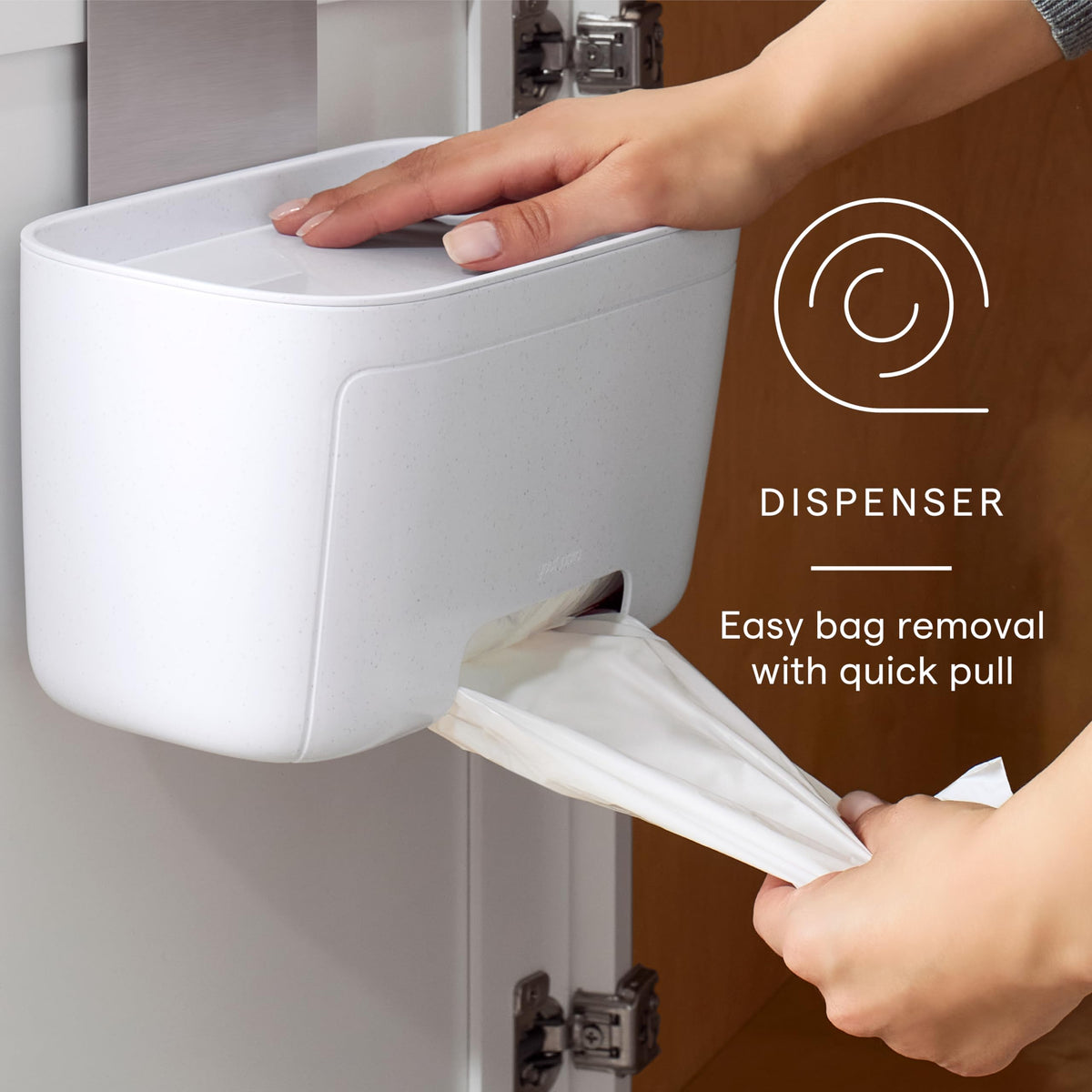 YouCopia DoorStash removable lid loading keeps refills tidy