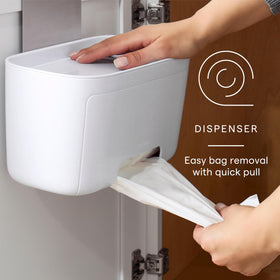 YouCopia DoorStash removable lid loading keeps refills tidy
