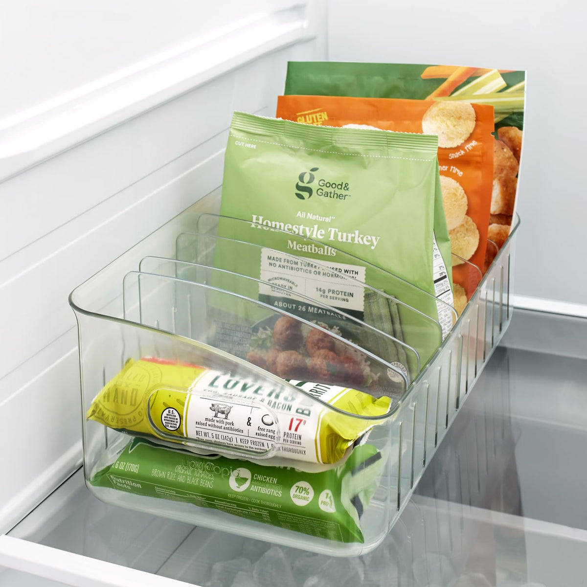 YouCopia FreezeUp BPA-free plastic for safe storage.