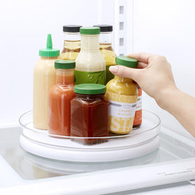 YouCopia FridgeView removable silicone mat cleans easily after use.
