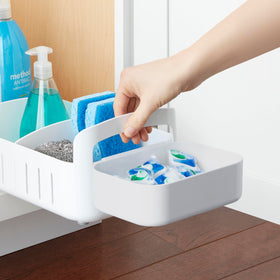 YouCopia RollOut Caddy sturdy handles help you pull it out for tasks