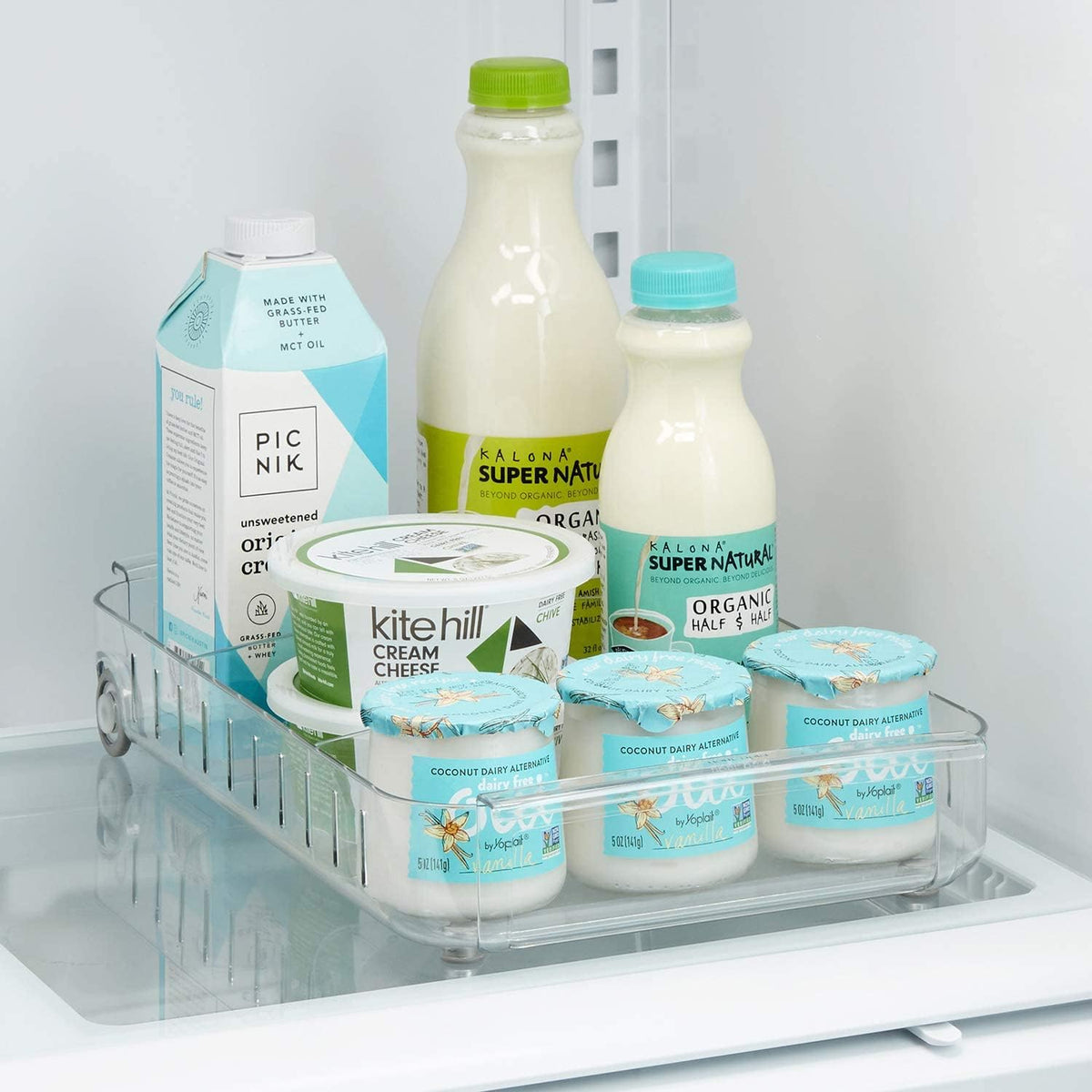 YouCopia RollOut Fridge Caddy easy-to-clean surface for quick maintenance