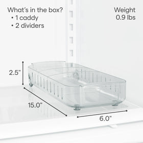YouCopia RollOut Fridge Caddy sturdy handles for easy carrying
