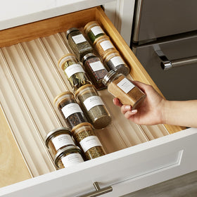 YouCopia SpiceLiner 120-inch roll fits long drawers with ease.