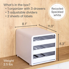 YouCopia SpiceStack adjustable dividers fit various bottle sizes and heights