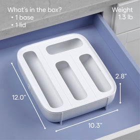 YouCopia StoraBag 24 labels help identify bag sizes at a glance.