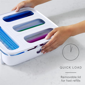 YouCopia Storabag includes 24 removable labels for quick bag size selection.