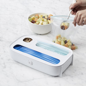 Durable BPA-free plastic of StoraBag is easy to wipe clean.