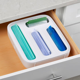 YouCopia StoraBag flexible storage fits in a drawer or cabinet.