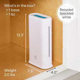 YouCopia StoraBag non-slip base keeps it steady on counters.