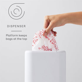 YouCopia StoraBag side view highlights a slim footprint for pantry organization.