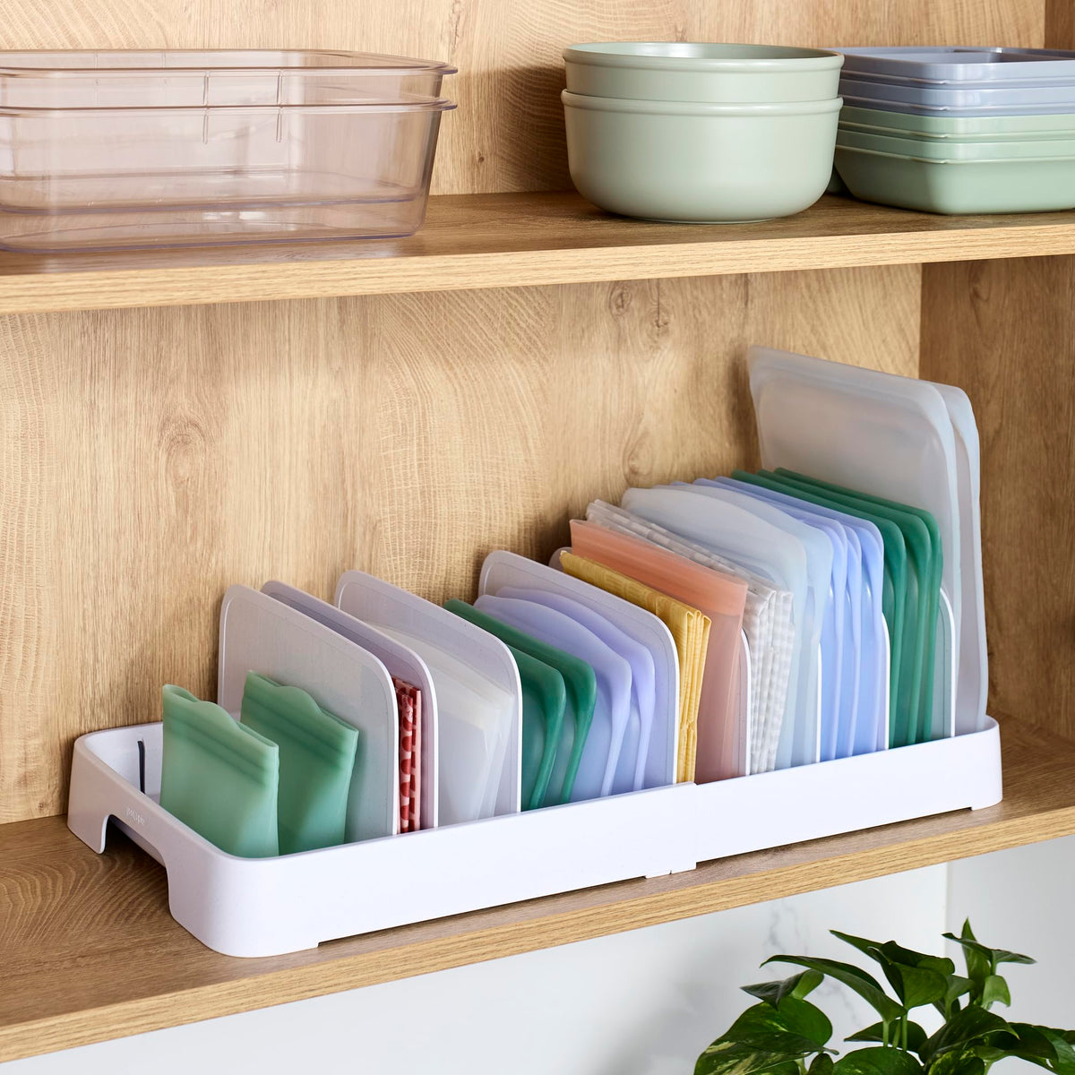 YouCopia StoraLid organizes kitchen lids and related items for tidy storage.