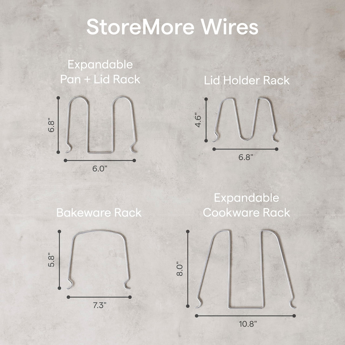 YouCopia StoreMore coated dividers protect cookware from scratches.