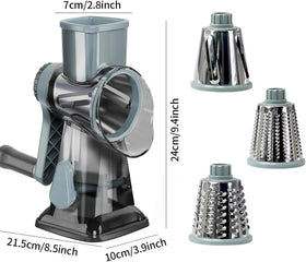 YOUCZON multi-purpose grater easily grates cheese, carrots, and potatoes.