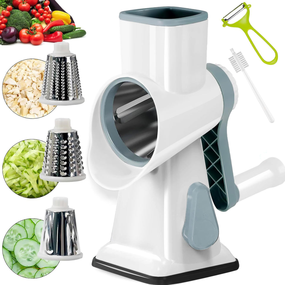 YOUCZON Rotary Cheese Grater drum shredding cheese quickly for toppings