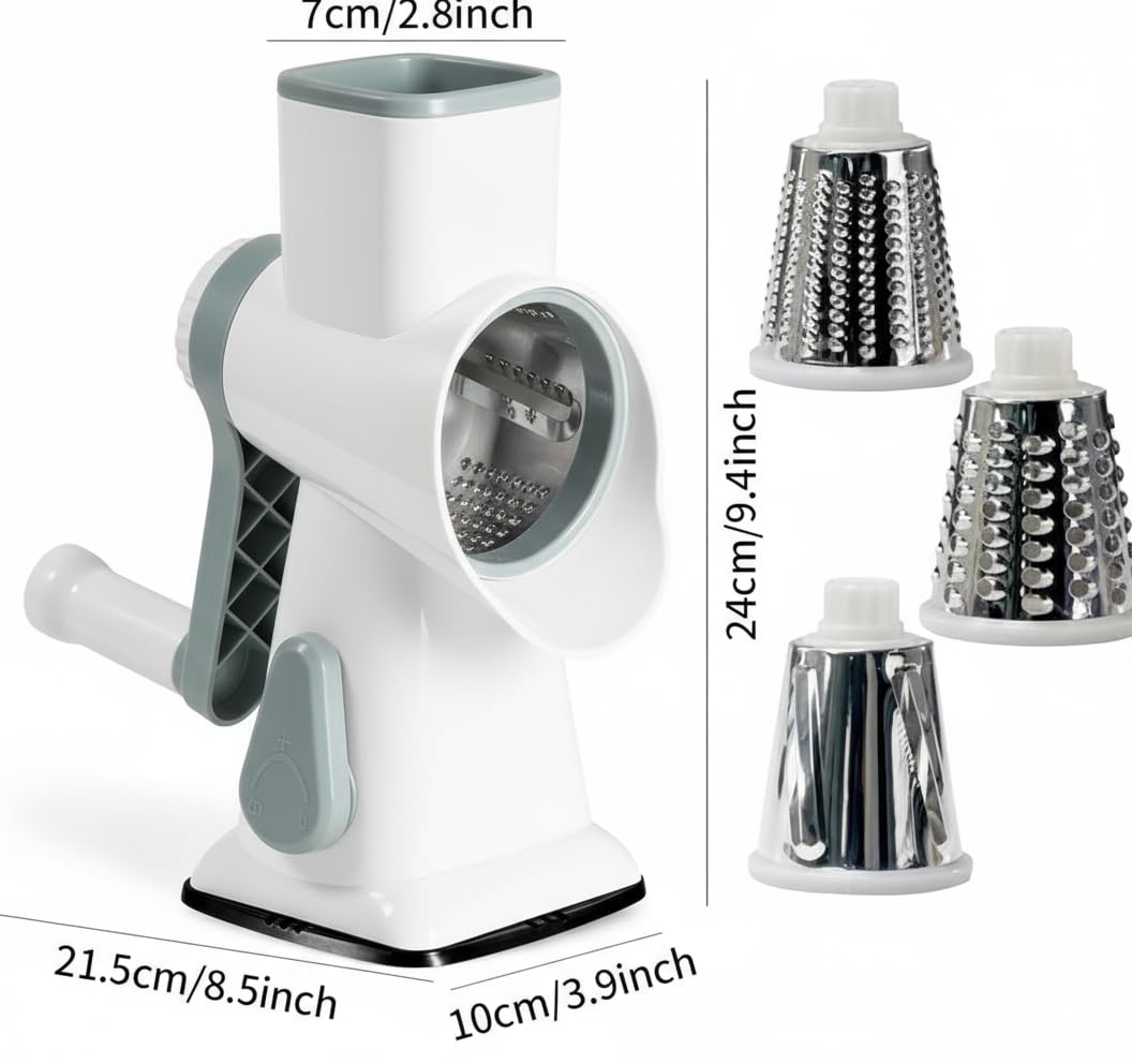 YOUCZON Rotary Cheese Grater durable stainless construction for daily use